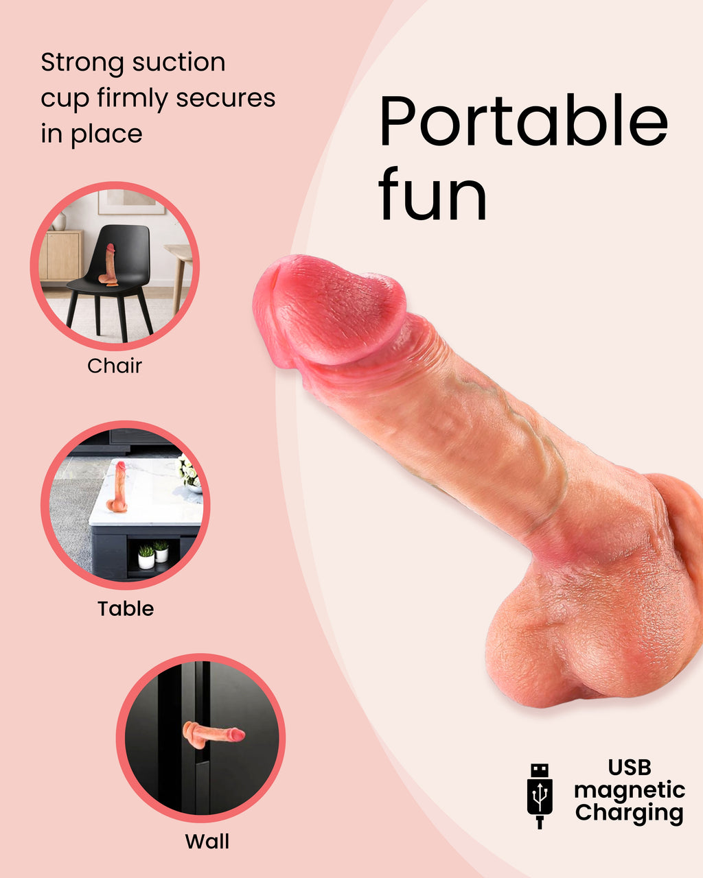 Immerse Creations 8.6" Thrusting Realistic Dildo