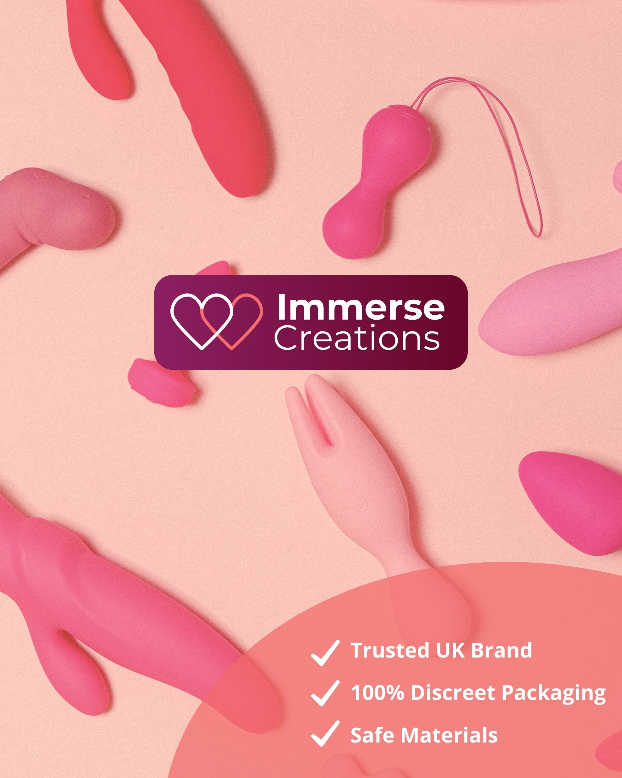 Immerse Creations Sex Machine — 5 Dildo Attachments Bundle