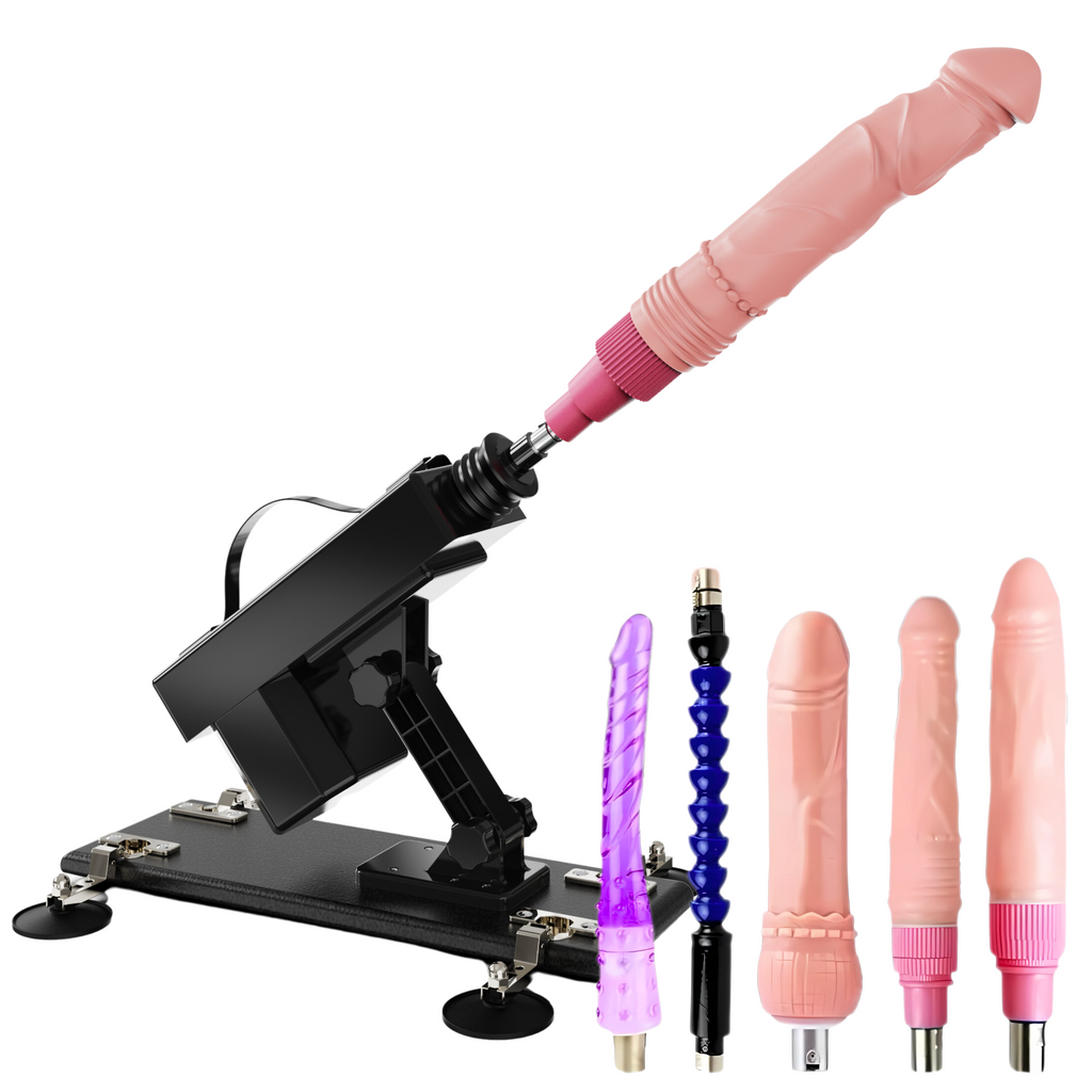 Immerse Creations Sex Machine — 5 Dildo Attachments Bundle